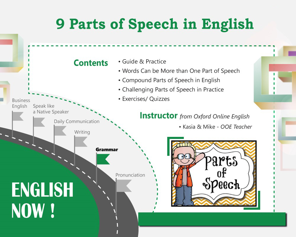 9 Parts of Speech in English