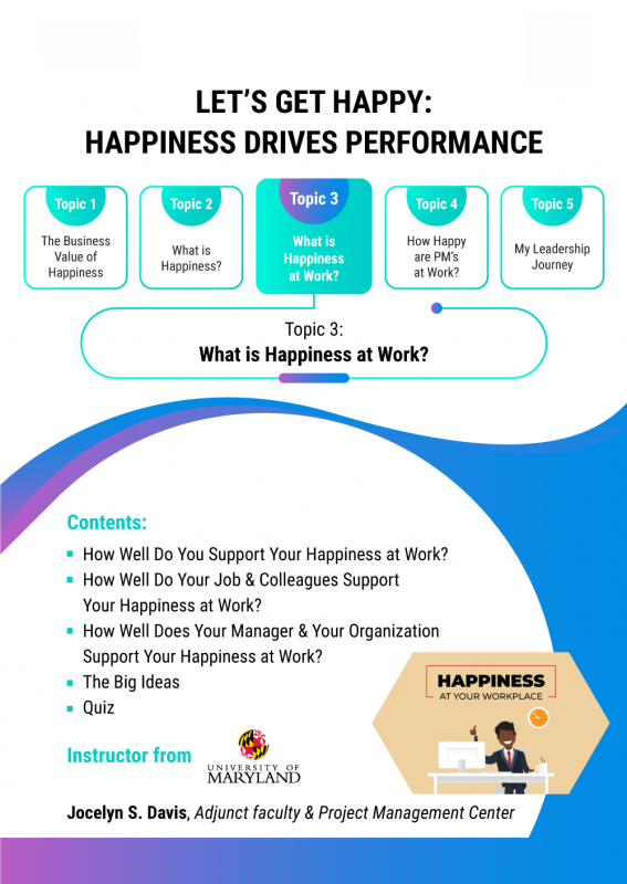 Let's Get Happy- Happiness Drives Performance